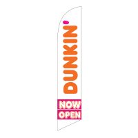 Dunkin’ Donuts Now Open Feather Flag with Ground Spike