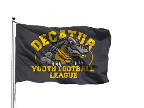 Custom 3×5 Football Flag - Decatur Youth Football Leauge