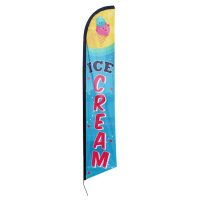 Ice Cream Feather Flag