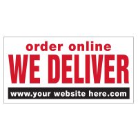 Order Online We Deliver Vinyl Banner