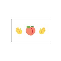 Peach Hands Emoji Meme 3×5 Flag