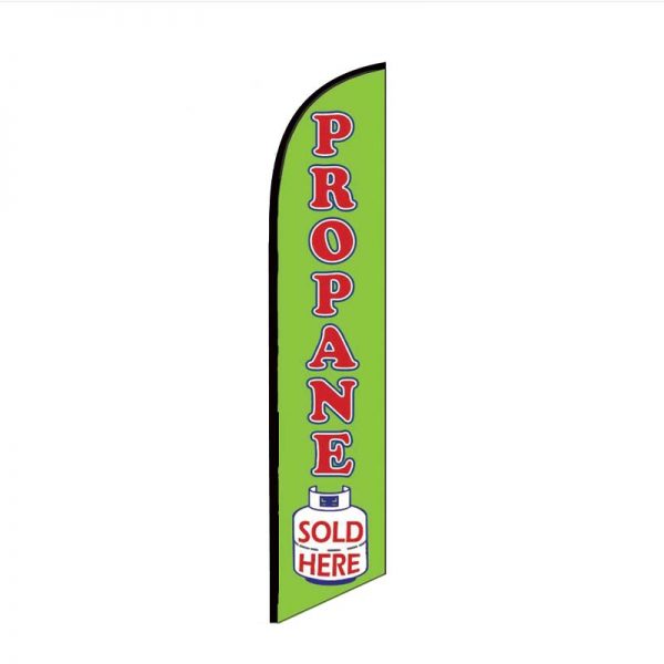 propane sold here feather flag