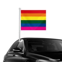 Rainbow Window Clip-on Flag