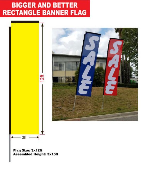 stock rectangle flag dimensions and specs