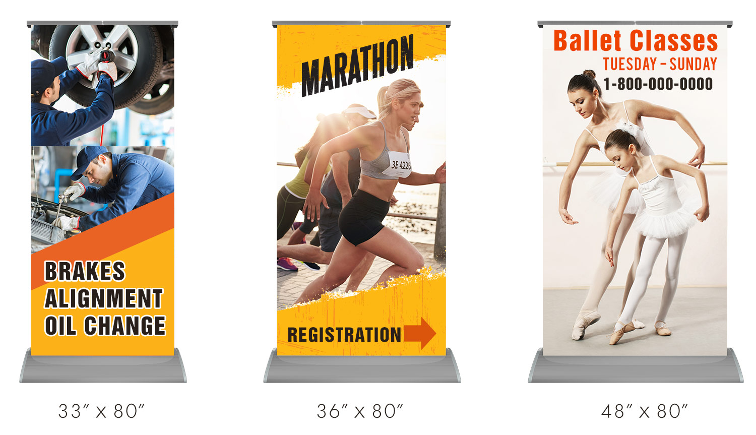 Retractable Banner Sizes Comparison