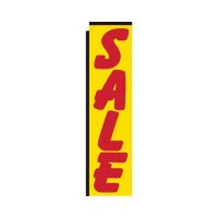 Sale yellow rectangle flag