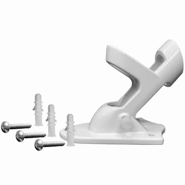 white flagpole mount for 3x5 flag poles