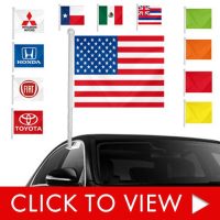 Vehicle Window Clip-on Flags